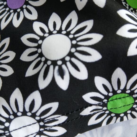 A Shore Fit One Piece Swim Dress size 14 retro floral built in padding EUC - Picture 9 of 16